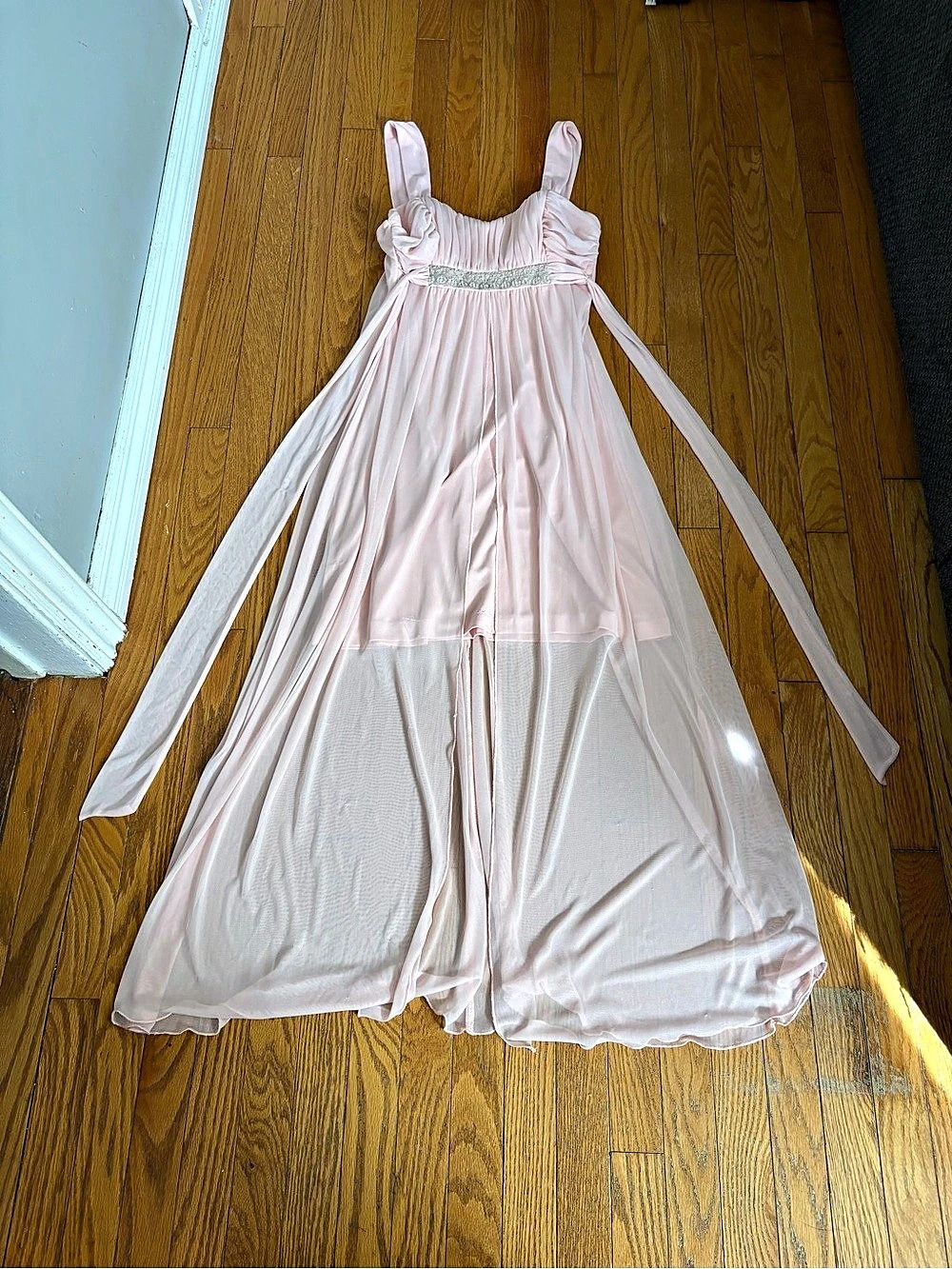 Connected Apparel Embellished Maxi Dress/Wedding Dress